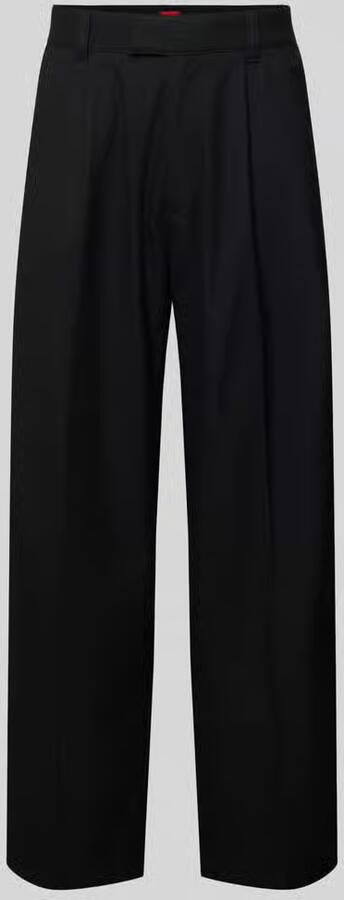 HUGO Wijdte broek met viscose Model 'RIKO261' - Foto 2