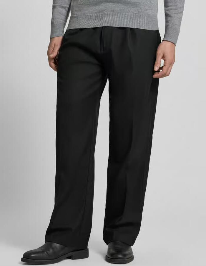 HUGO Wijdte broek met viscose Model 'RIKO261' - Foto 3