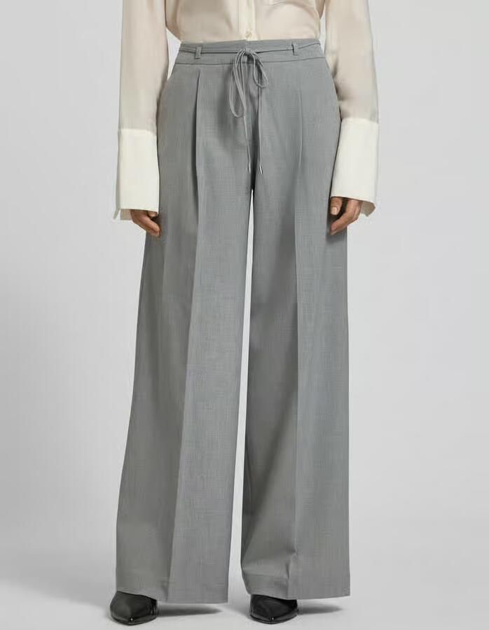 HUGO Wijdvallende broek Met viscose Model 'HAMINDE' - Foto 3