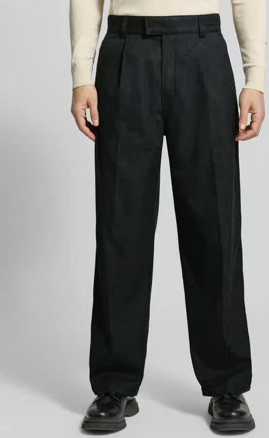 HUGO Wijdvallende broek Met viscose Model 'RIKO261' - Foto 2