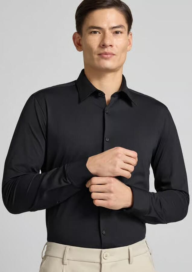 HUGO Zakelijk overhemd met kentkraag model 'Ermo' - Foto 2