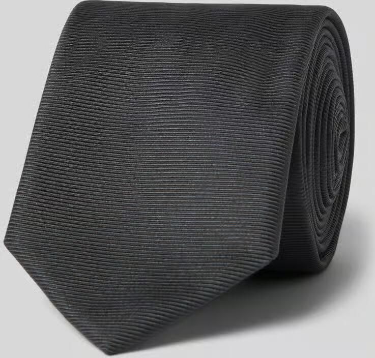 HUGO Zijdemix stropdas met jacquard geweven structuur - Foto 2