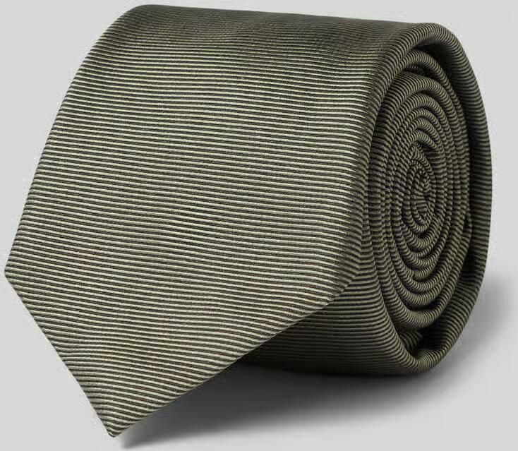 HUGO Zijdemix stropdas met jacquard geweven structuur - Foto 2