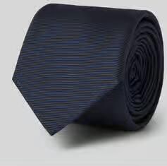 HUGO Zijdemix stropdas met jacquard geweven structuur