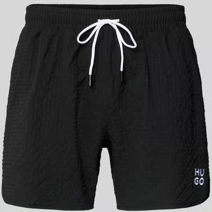 HUGO Zwembroek met labelpatch model 'CHAFFLE SWIMTRUNK' - Foto 2