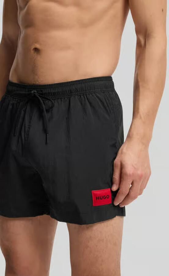 HUGO Regular fit korte zwembroek met labelbadge model 'DOMINICA'
