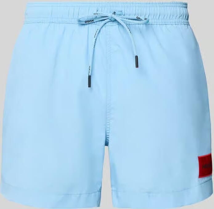 HUGO Zwembroek met labelpatch model 'DOMINICA'
