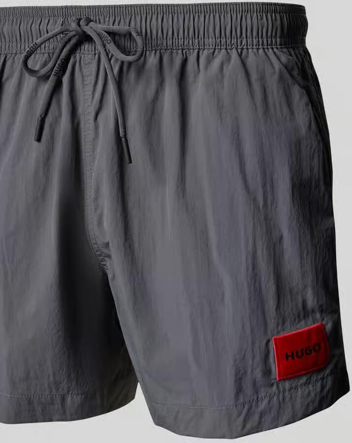 HUGO Zwembroek met labelpatch model 'DOMINICA'