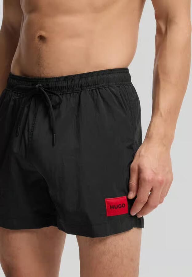 HUGO Regular fit korte zwembroek met labelbadge model 'DOMINICA' - Foto 2