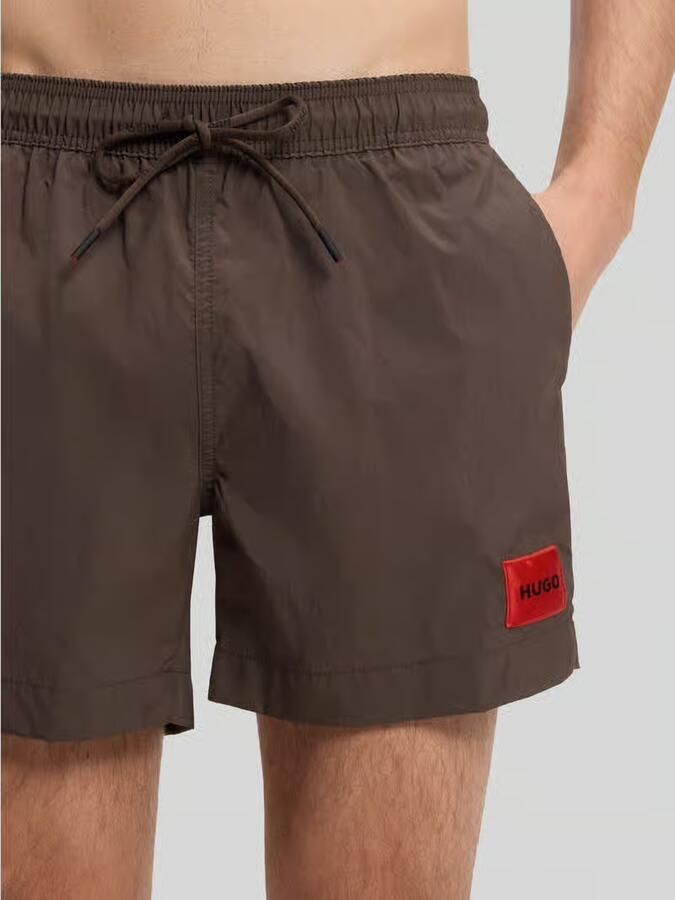 HUGO Zwembroek met labelpatch model 'DOMINICA'