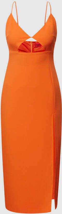 Hugo Boss Elegante Jurk Orange Dames