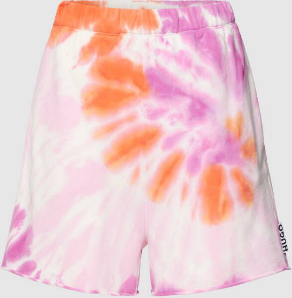 HUGO Korte broek in batiklook model 'Nasinde'