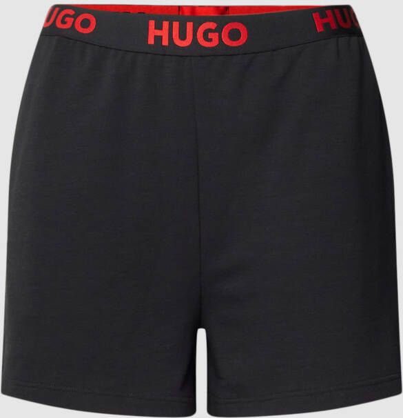 HUGO Korte broek met labeldetails model 'SPORTY'