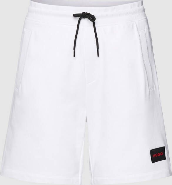 HUGO Korte broek met labelpatch