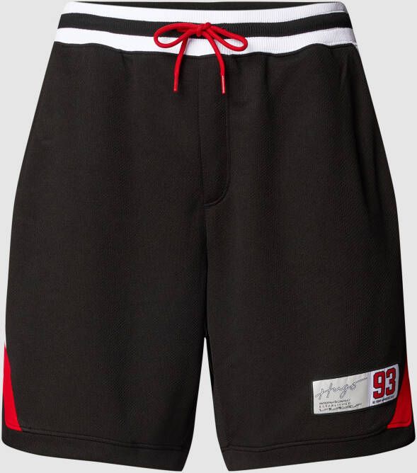 HUGO Korte broek met labelpatch model 'Dockey'