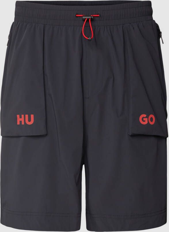 HUGO Korte broek met logoprint model 'Dorol'