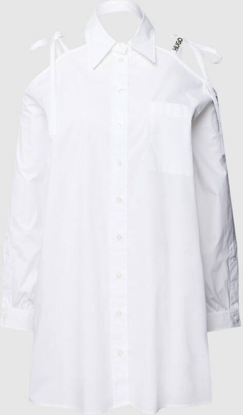 HUGO Lange blouse met platte kraag model 'Kivy'