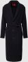 Hugo Boss Zwarte Wolmix Double-Face Jas Black Heren - Thumbnail 1