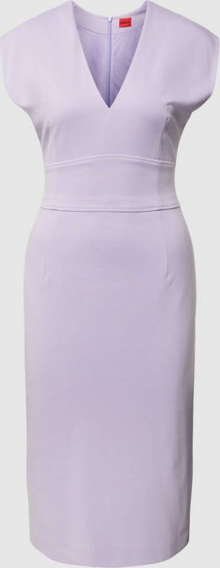 HUGO Midi-jurk met V-hals model 'KEMANDA'
