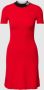 HUGO Mini-jurk van viscosemix in fijnriblook model 'SARTY' - Thumbnail 1