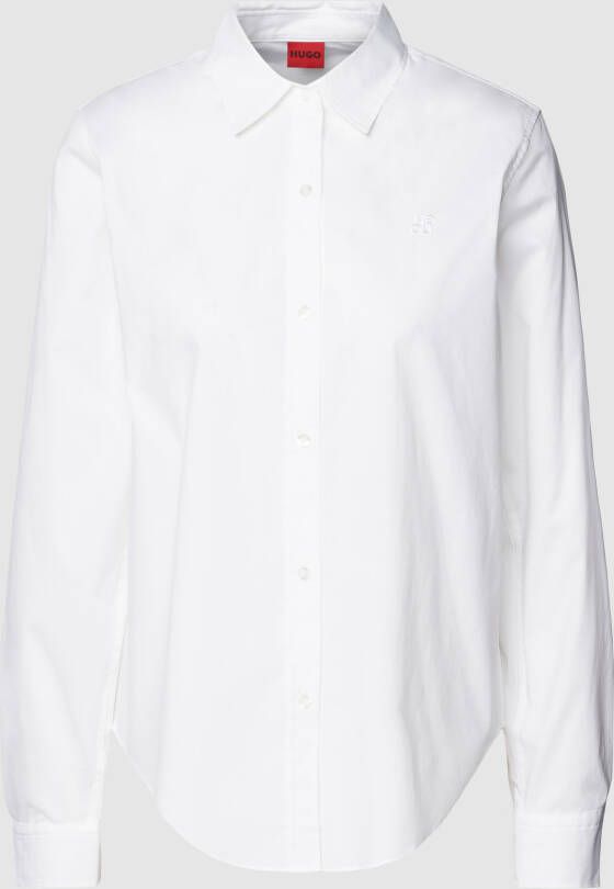 HUGO Overhemdblouse met doorlopende knoopsluiting model 'The Essential'