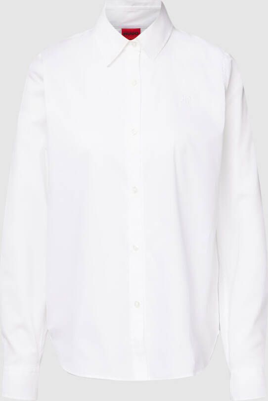 HUGO Overhemdblouse met doorlopende knoopsluiting model 'The Essential'