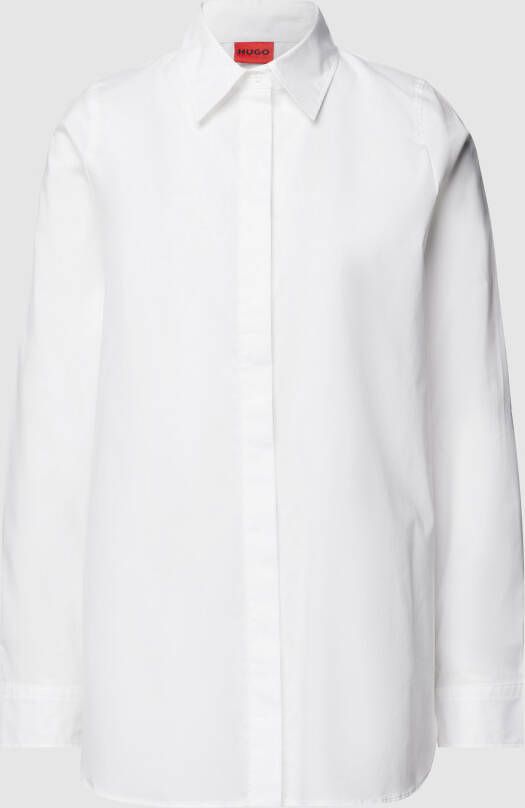 HUGO Overhemdblouse met labelprint model 'Esmeri'