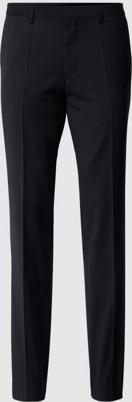 Hugo Boss Smalle Formele Broek met Stretch Black Heren