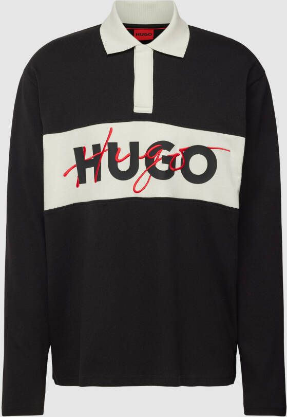 HUGO Poloshirt met labelprint model 'Dilvret'