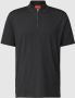Hugo Boss Polo T-shirt van katoenmix met ritssluiting Black Heren - Thumbnail 1