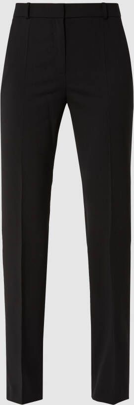 HUGO Regular fit stoffen broek met strijkplooien
