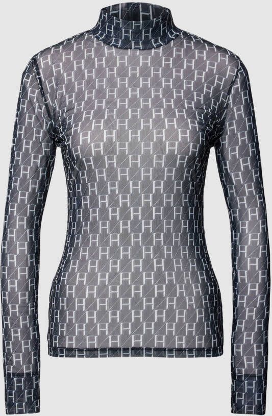 HUGO Shirt met lange mouwen met all-over motief