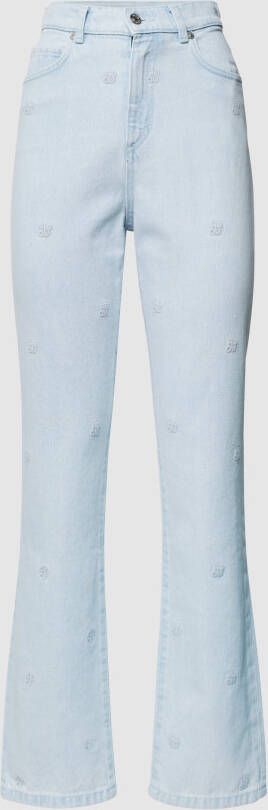 HUGO Slim fit jeans met labelpatch model 'Gayang'
