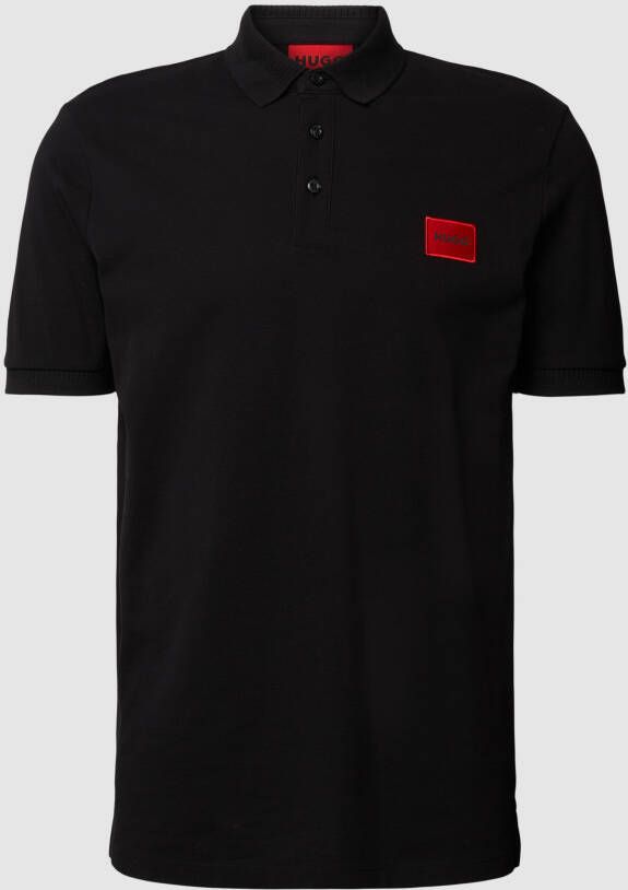 HUGO Regular fit poloshirt met labelpatch model 'Dereso'