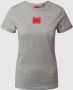 Hugo Boss Hugo Dames T-Shirt in Medium Grijs Gray Dames - Thumbnail 1