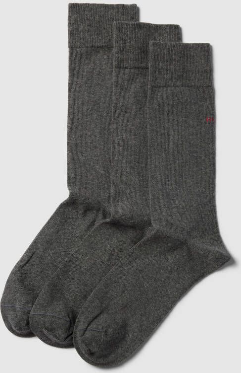 HUGO Sokken met labeldetail in een set van 3 paar model 'UNI COLORS'