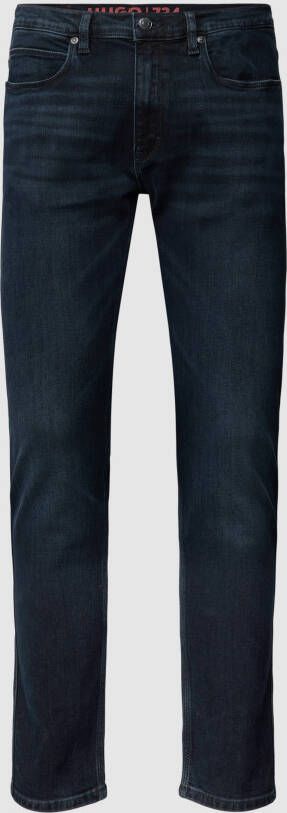 HUGO Straight fit jeans met stretch model ' 734'