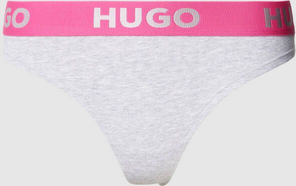 HUGO String met elastische band met logo