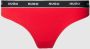 HUGO underwear String THONG STRIPE PYP 10 met boss opdruk op de tailleband - Thumbnail 1
