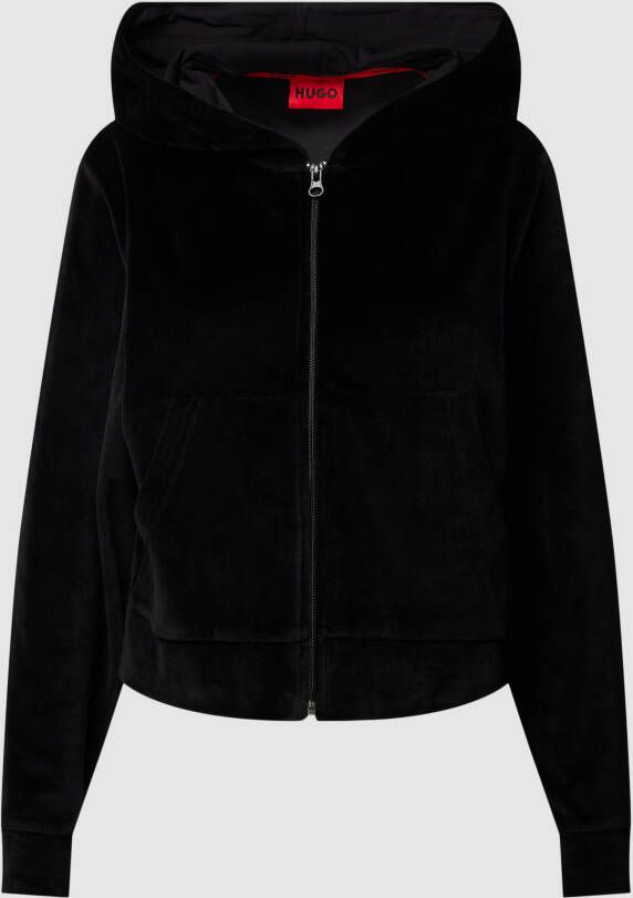 HUGO Sweatjack met capuchon model 'VELVET'