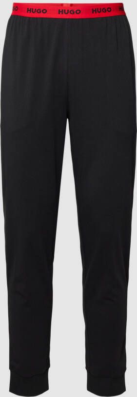 HUGO Sweatpants met elastische band met logo model 'Linked'