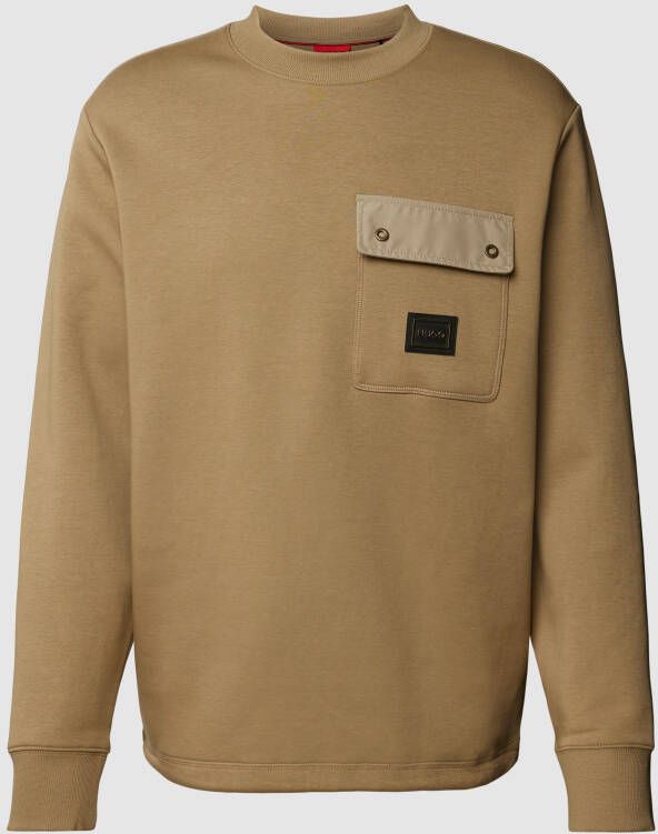 HUGO Sweatshirt met borstzak model 'Dhaluli'