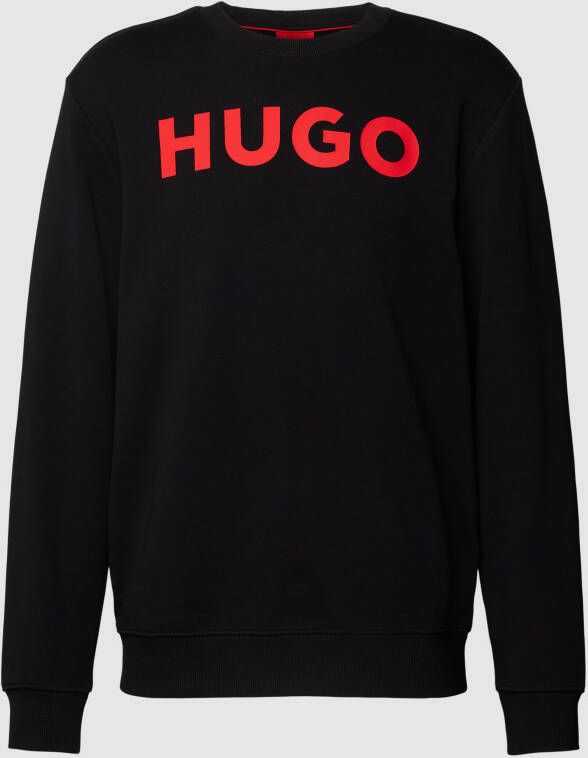 HUGO Sweatshirt met labeldetail model 'Dem'