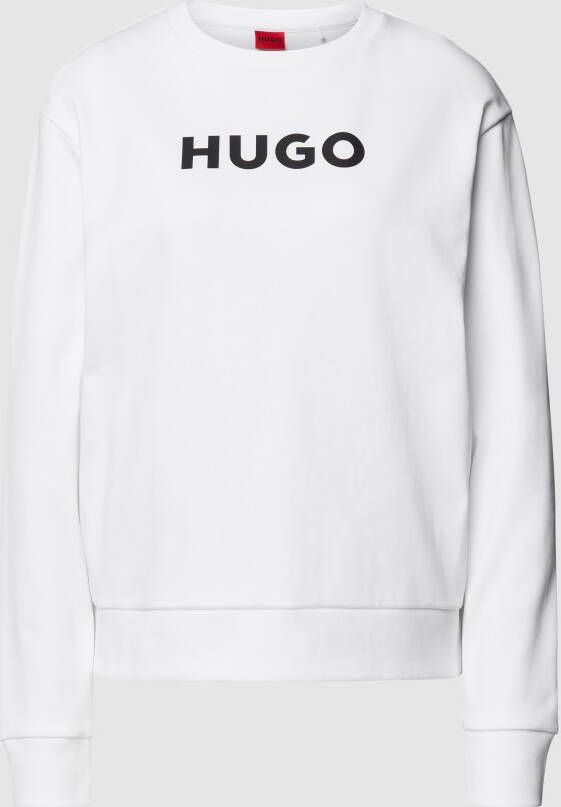 HUGO Sweatshirt met labelopschrift