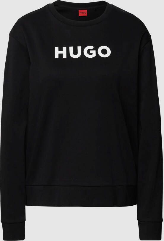 HUGO Sweatshirt met labelopschrift