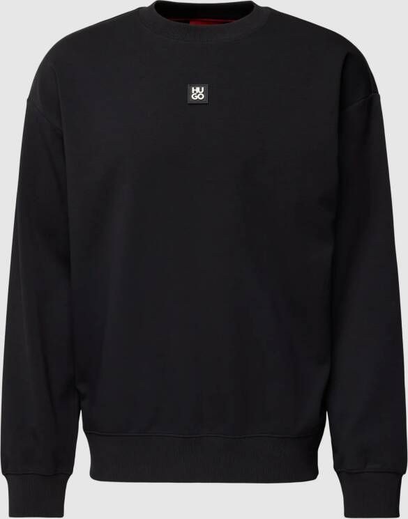 HUGO Sweatshirt met labelbadge model 'Dettil'