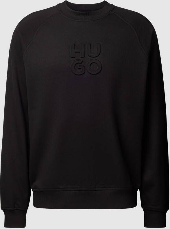 HUGO Sweatshirt met labelstitching model 'Dumbkin'