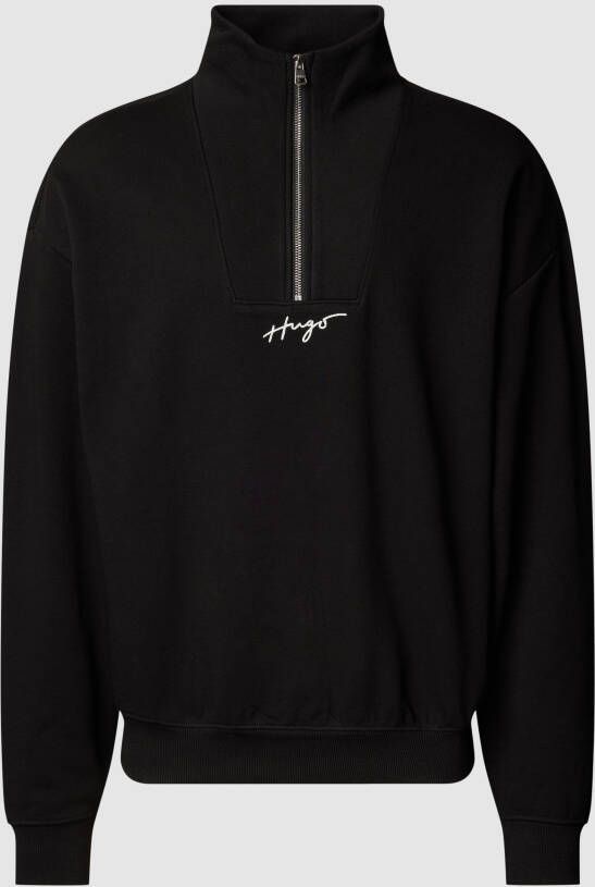 HUGO Sweatshirt met opstaande kraag model 'Dogota'