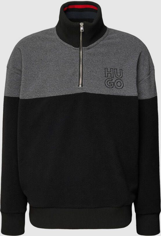 HUGO Sweatshirt van fleece model 'Dorpion'