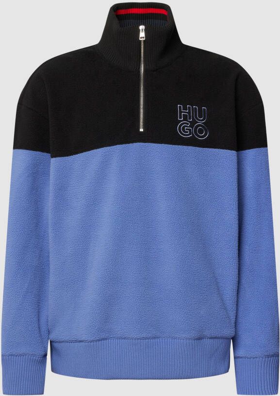 HUGO Sweatshirt van fleece model 'Dorpion'